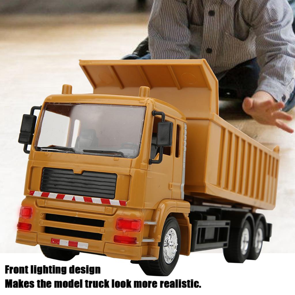 Световая музыка с дистанционным управлением Инженерный автомобиль Перезаряжаемый самосвал с дистанционным управлением