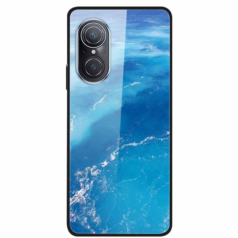 Чехол для Huawei Nova 9 10 Мраморное закаленное стекло Задняя крышка Жесткая для Huawei Nova9 10 SE Чехол Nova10 Ударопрочный Funda Coque