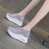Dad Shoes Hollow Women's Sandals 2025 Summer New Round Head Special Mesh Breathable Casual Fashion Explosion Thick Sole Increased