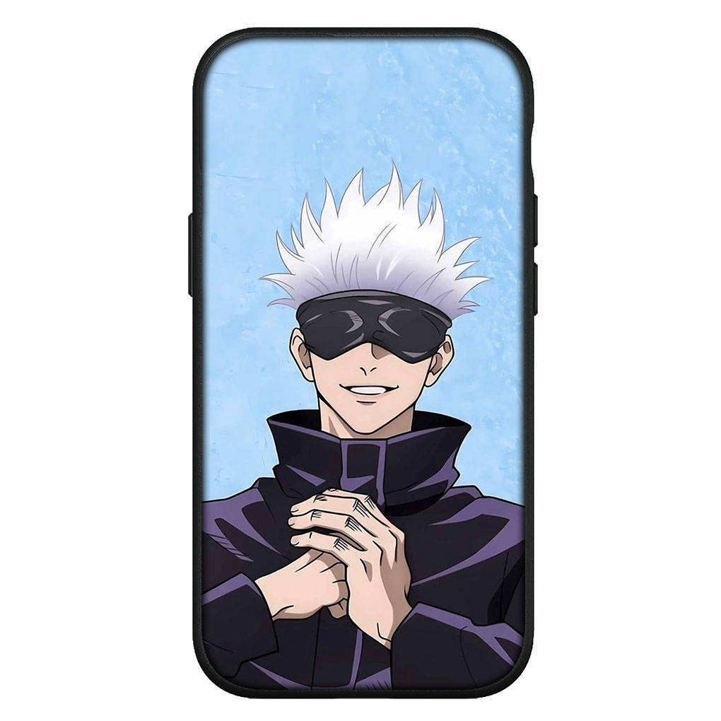 Для iPhone 16 15 Xiaomi Redmi Note 14 13 12 11 Pro Max X 8 16e Samsung Galaxy S25 S24 S23 Moto OPPO Huawei Jujutsu Anime Kaisen Gojo Satoru чехол для телефона