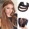 Женская повязка для волос Fishbone Braid Ленивый парик Twist Braid Повязка на голову Шпилька Bohemia Fashion Нескользящий головной убор Свадебные аксессуары для волос