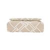 Tory Burch Kira Woven Leather Trim Chain Shoulder Strap Canvas Crossbody Mini Bag Women bags White 154831-250