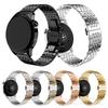 Seven Beads Stainless Steel Watch Band for Huawei GT3, Samsung, and Apple Watches