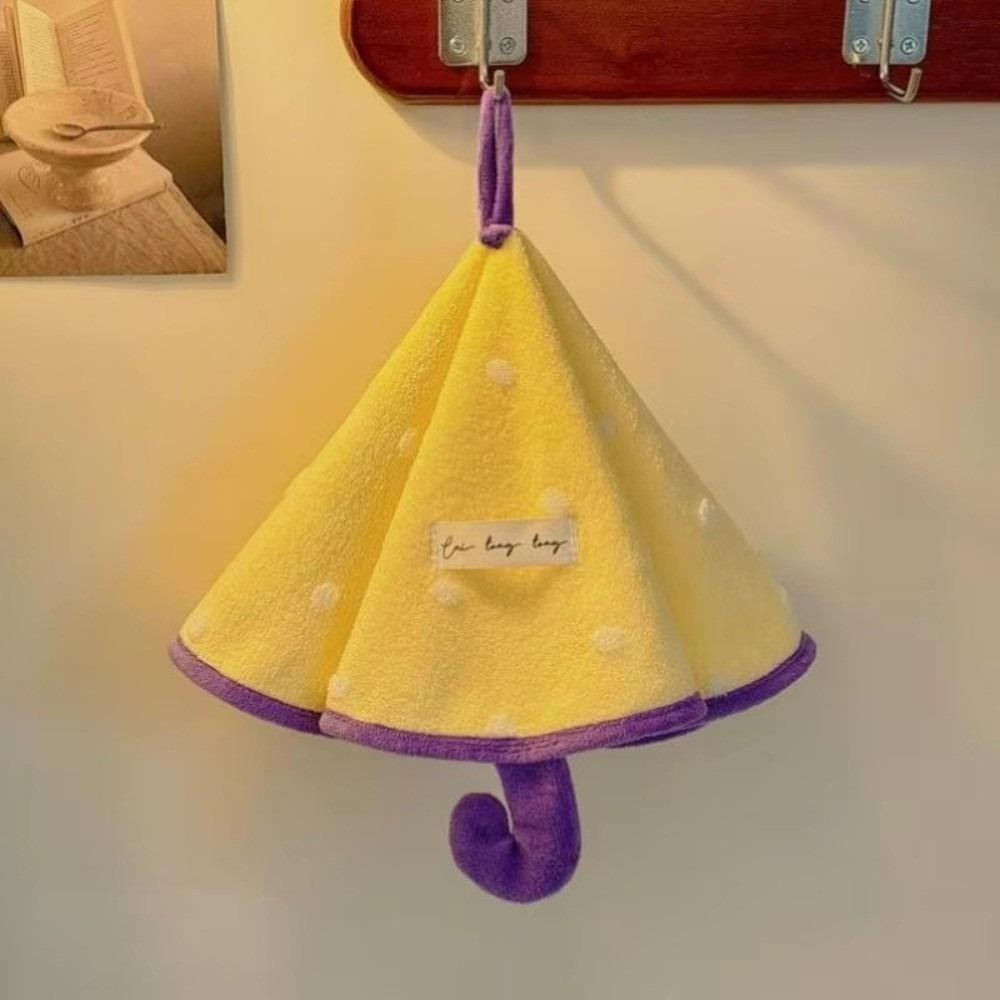 Multifunctional Umbrella-shaped Hand Towel Thickened Bathroom Absorbent Towels