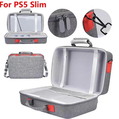 Для PlayStation 5 Slim Storage Bag большой емкости ударопрочный дорожный чехол с плечевым ремнем для игровой консоли PS5 Slim