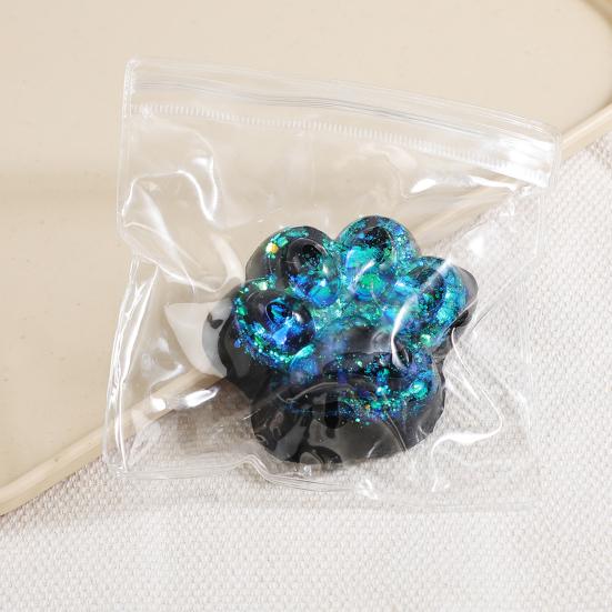 Блестящая черная кошачья лапка игрушка снятие стресса кошачья лапка сжимание щипок сенсорная