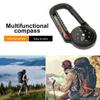 Thermometer 3 In1 Multifunctional Keychain with Carabiners Hook Mini Compass The Positioning