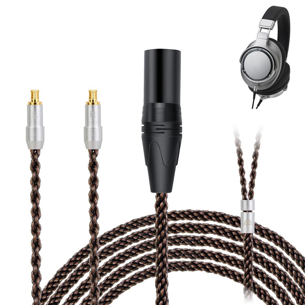 Okcsc ZT8 A2DC Headphone Cable Replacement Cable for 8 Core OFC Gold Plated For Compatible with Length 4Pin XR Re-Cable Earphones/Headphones