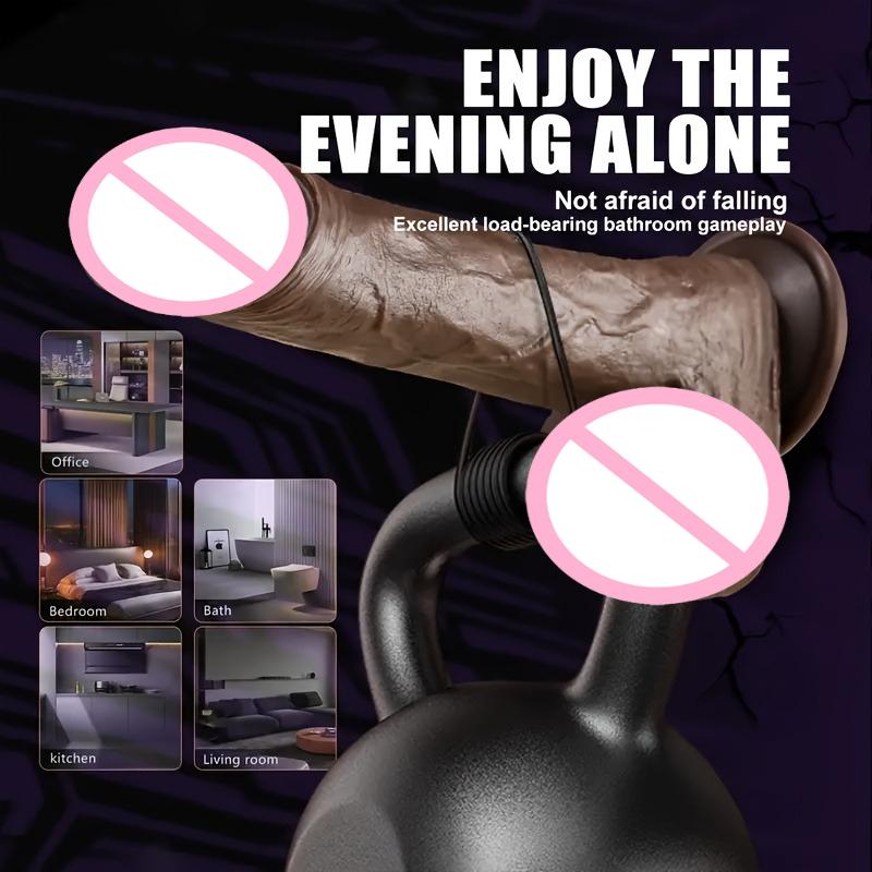 Thrust Realistic Penis Vibrator with Vibration and Heating Mode Suitable for Gspot Stimulation Remote Control Strong Suction Cup