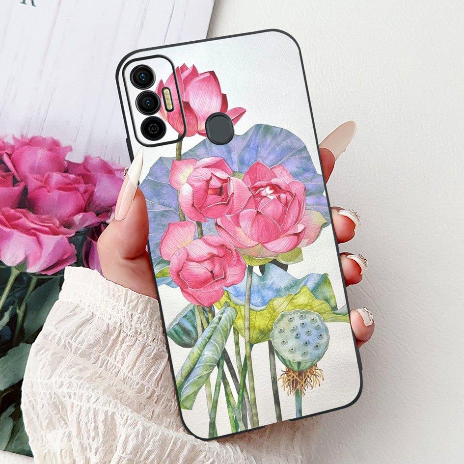Для Tecno Spark 7 Чехол KF6 KF6j KF6i Обложка Милый Модный Кот Цветок Мягкий Силиконовый Защитник Для Tecno Spark 7P 7T Spark7 Pro Capa