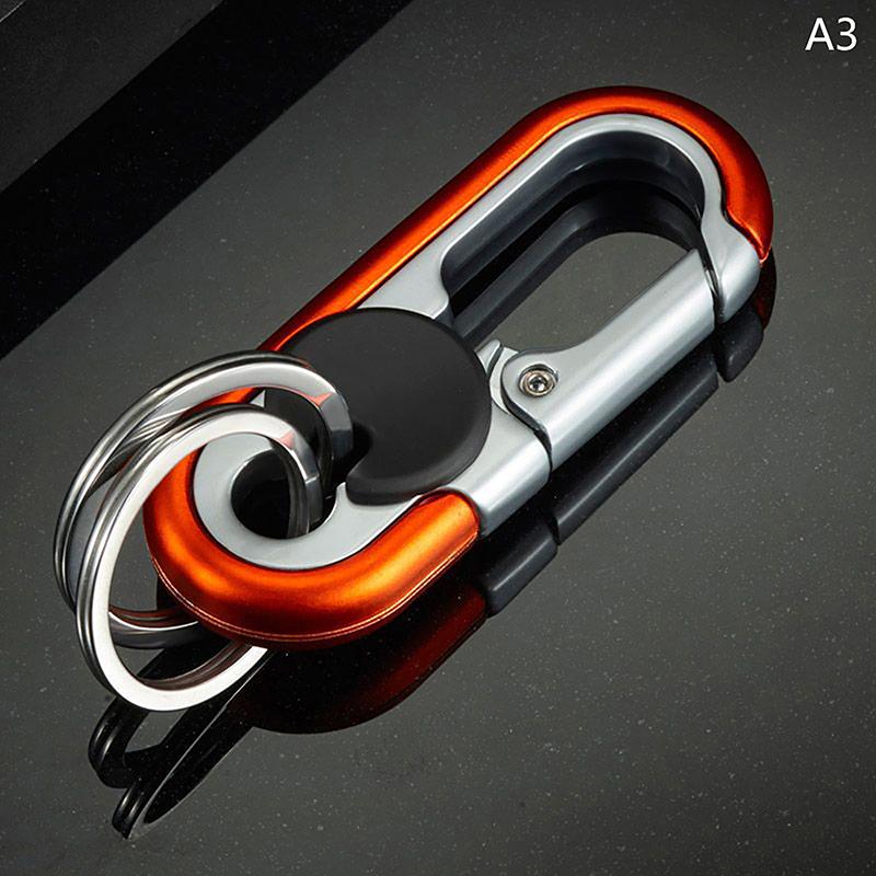 Car Keychain Creative Key Holder Men  Camping Climbing Metal Key Ring