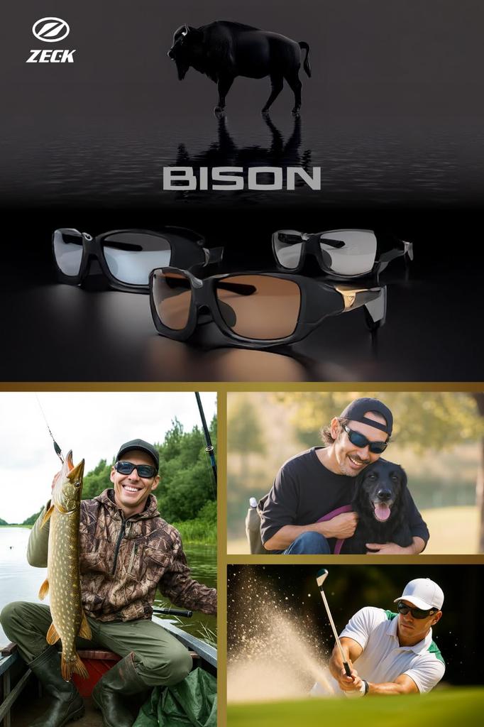 ZECK Азиатский кейс Микро Сменное УФ-покрытие Мужские Солнцезащитные очки, Посадка, Большие, BISON, Поляризованные, и Чехол, Линзы, Защита, Водоотталкивающие