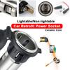 Car Cigarette Lighter Universal Socket Adapter Portable Power Outlet 12V-24V 120W-250W For Car Truck Motorcycle Boat