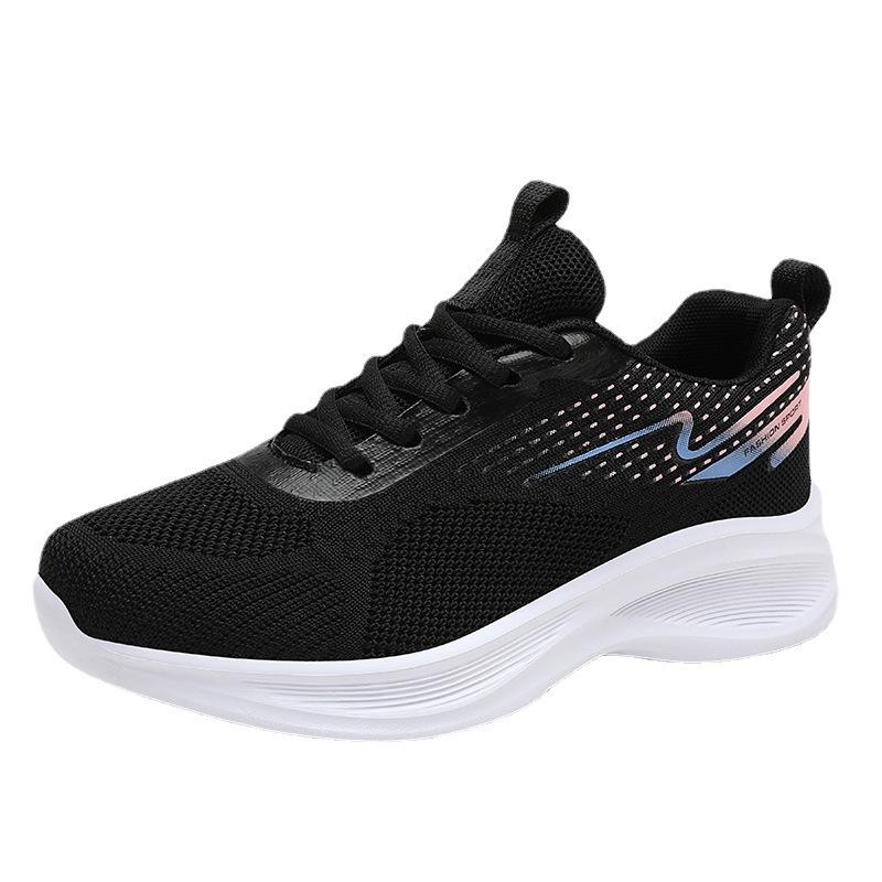Women Sports Shoes New Breathable Casual Women's Shoes Lightweight Concise Soft Running Shoes Lace Up Large Size Women Sneakers