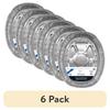 6 Pack Disposable Aluminum Roasting Pan Giant Oval Rack Large Roasts Turkeys Ham Chicken Holiday Cooking Easy Clean-Up