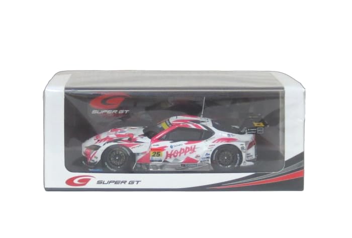 Spark HOPPY Schatz GR Supra GT Hoppy Team TSUCHIYA Super GT GT300 2024 Fuyugoku Takamitsu Kimiya Finished Sponsor Logo Diecast Car 1/43 #25 Car,