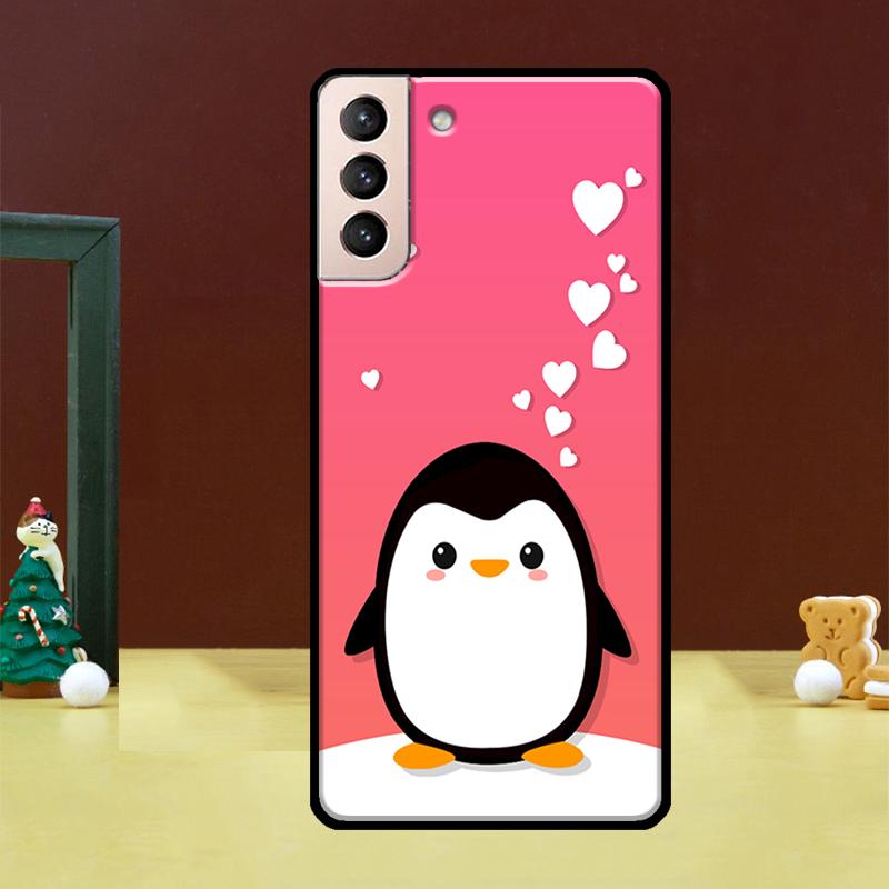 Чехол-пингвин для Samsung Galaxy S23 S21 S22 Ultra S8 S9 S10 Note 10 Plus Note 20 Ultra S20 FE
