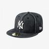 New Era Mlb New York Yankees Джинсовая кепка-fitted с эффектом 'snow wash' Черный 14881523