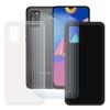 Case and Screen Protector - FZ - Samsung Galaxy A02S - TPU Silicone - Transparent - Black