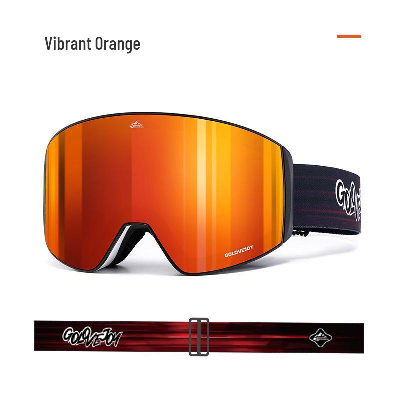 Men's Magnetic Double-Layer Anti-Fog Windproof Ski and Snow Goggles TYJ08