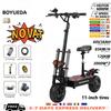 Boyueda S3 6000w 60v 38ah Electric Scooter Dual Motor Removable Seat Hydraulic Shock Absorption 11 Inch Off-road Tyre Escooter