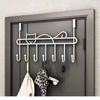 Наддверная вешалка без сверления Металлическая вешалка для одежды Наддверный органайзер Подвесная стойка для хранения Пальто