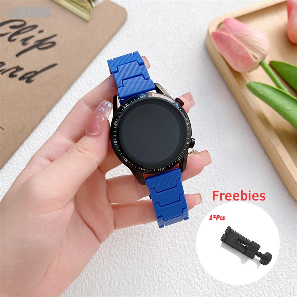 Ремешок 20 мм 22 мм для часов Samsung Galaxy watch 5 Pro/6/4/classic 46 мм Active 2 40 мм 44 мм Браслет из углеродного волокна Huawei GT/2e/3/Pro Amazfit GTS 2 Группа Xiaomi