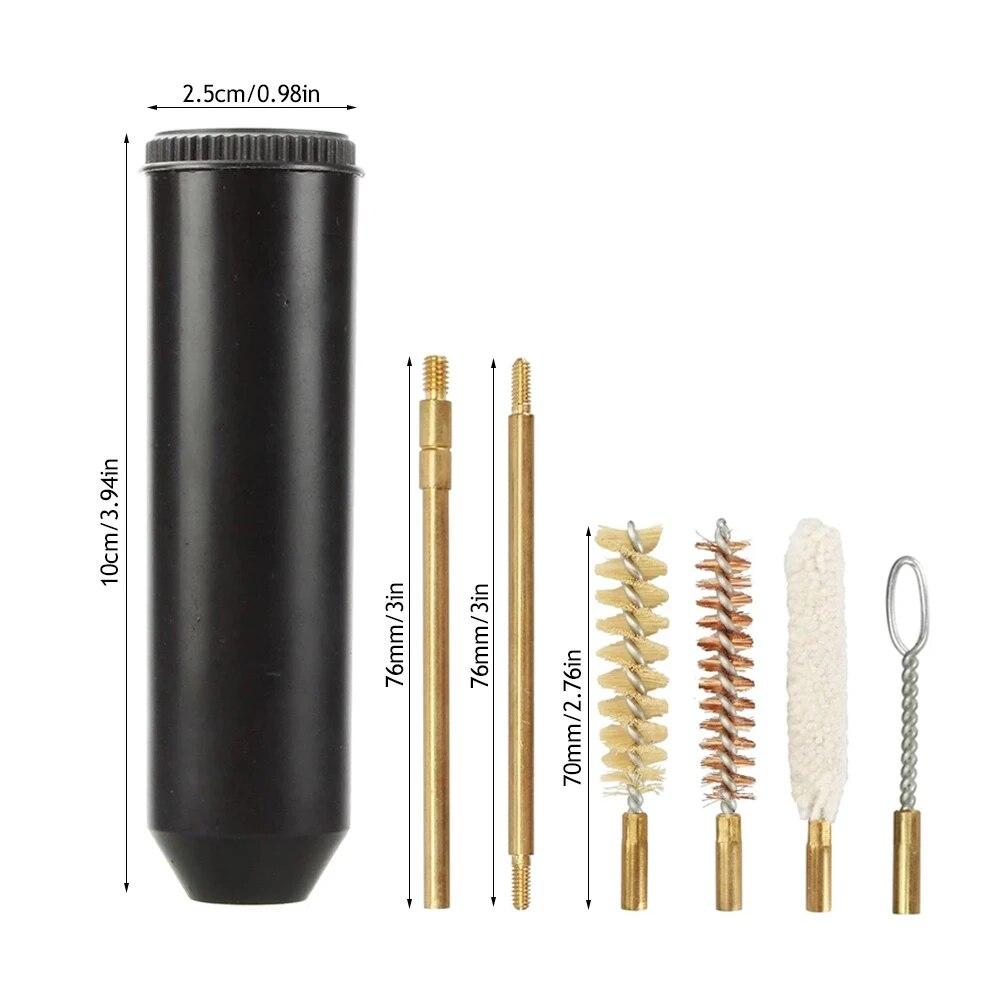7 шт./компл., универсальный карманный пистолет 9 мм, профессиональный набор для чистки пистолета, ручной пистолет, щетка для охотничьего пистолета, инструменты для чистки ствола