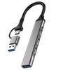 4-в-1 USB 3.0 концентратор Type-C док-станция для телефонов и компьютеров