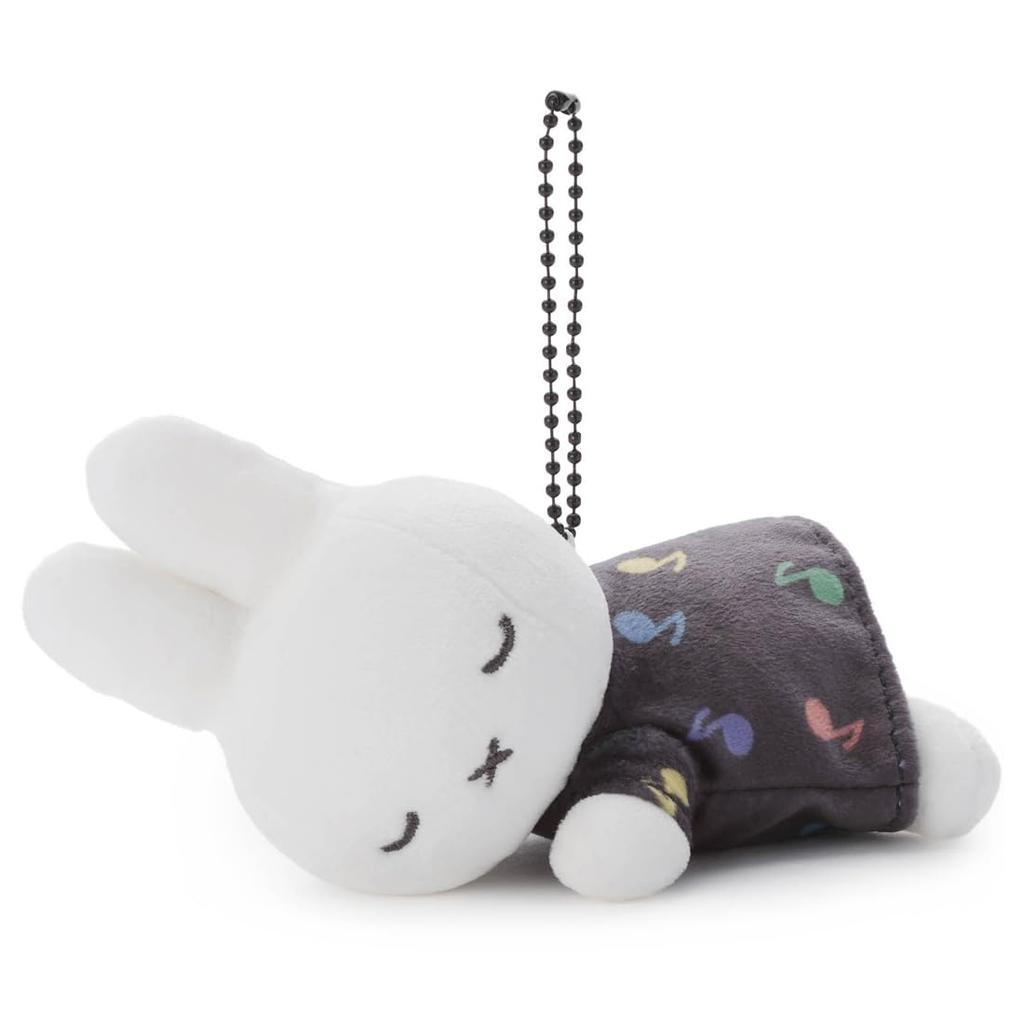 Takara Tomy Arts Bruna MIFFY MUSIC Спящий друг Маскот на шариковой цепочке Миффи Плюш 14 см в ширину (ТАКАРАТОМИ ИСКУССТВА) & Игрушка, Прибл.