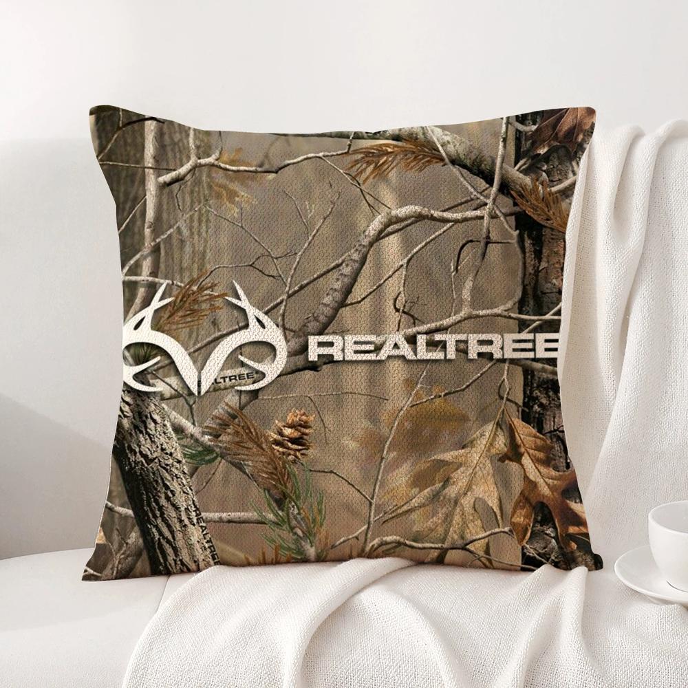 Крутая наволочка R-Realtree Летняя прохлада Льняная ткань Двусторонняя печать Чехол на подушку Диван Домашний декор Подарок