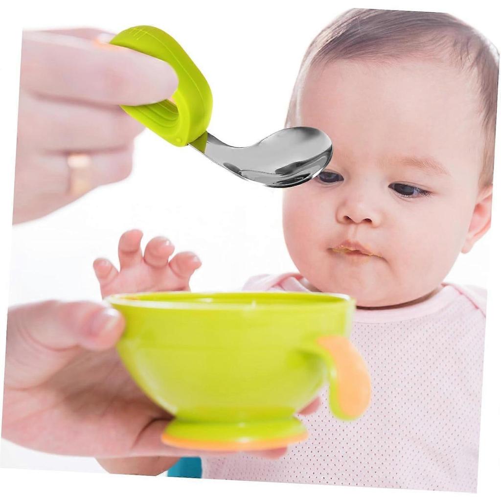 Baby Cutlery Set - Toddler Spoon and Fork Set for Portable Feeding - Safe and Durable Baby Utensils In Colorful Design