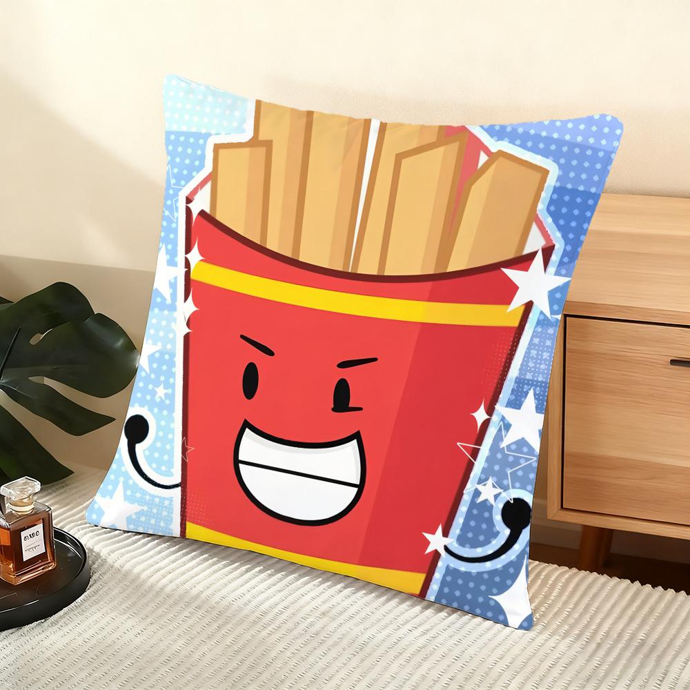 Battle For D-Dream Island Cushion Cover Soft Short Plush Pillow Cover Smooth Cozy Texture Aesthetic Cushion Case Home Decor