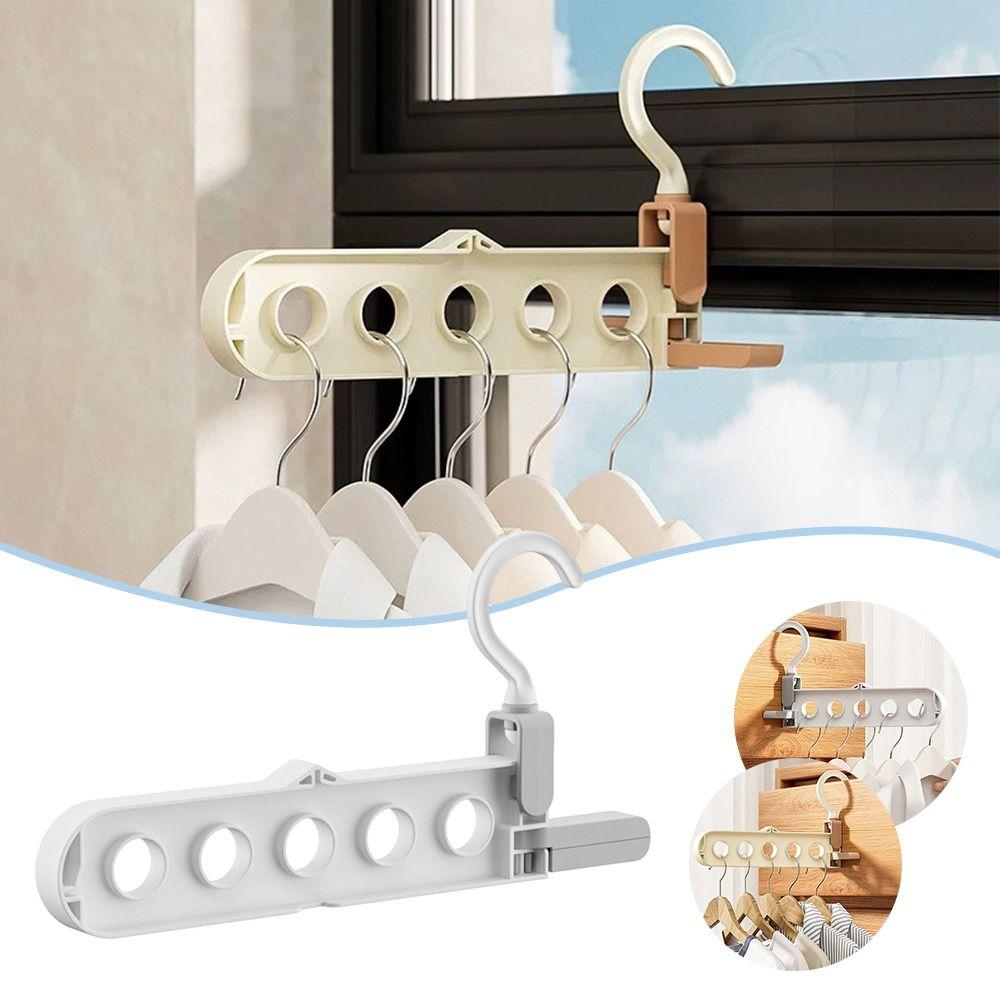 Foldable Clothes Drying Rack Multifunctional Clothes Hook  Home Wardrobe Accessories