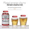 DM Tempered Octagonal Beer Glasses, 160ml (10-Pack)