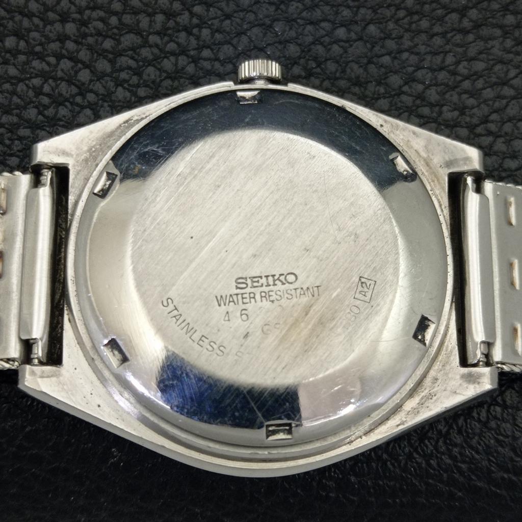 JAPAN 6309A VINTAGE SEIKO 5 AUTOMATIC MENS YELLOW COLOR DIAL WATCH A702721-1 R210-a702721