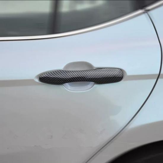 Carbon Fiber Car Door Handles Cover Trim 4pcs For Toyota Corolla -2026