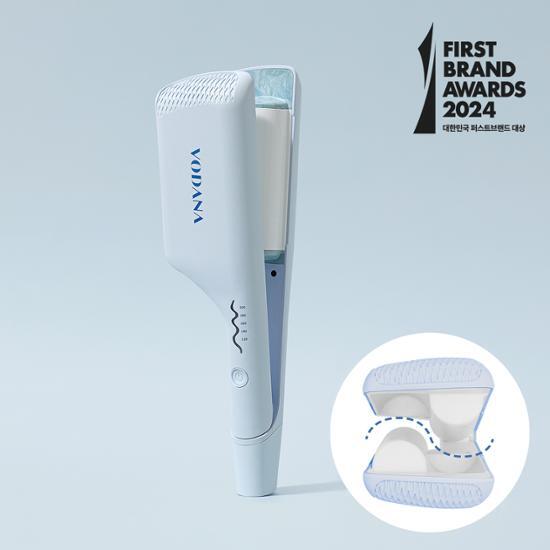 Плойка для волос Bodana Triple Flow 40 мм, кремово-голубая (Волна Пермь)