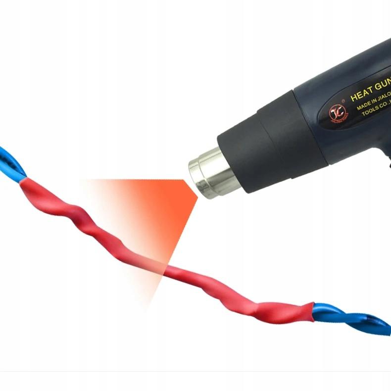 Rosfix Rurka Termokurczliwa Czerwona 8mm 1m – Wysoka Elastyczność | Współczynnik Kurczliwości 2:1 | Ochrona Przed Czynnikami Zewnętrznymi