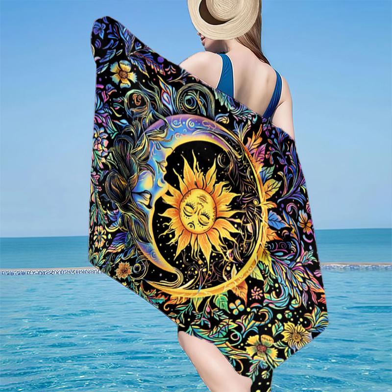 Celestial Dreamscape Beach Towel, Super Soft Microfiber, Gift for Her/Him, Birthday, for Pool, Beach, Travel, Home Decor Fan gifts
