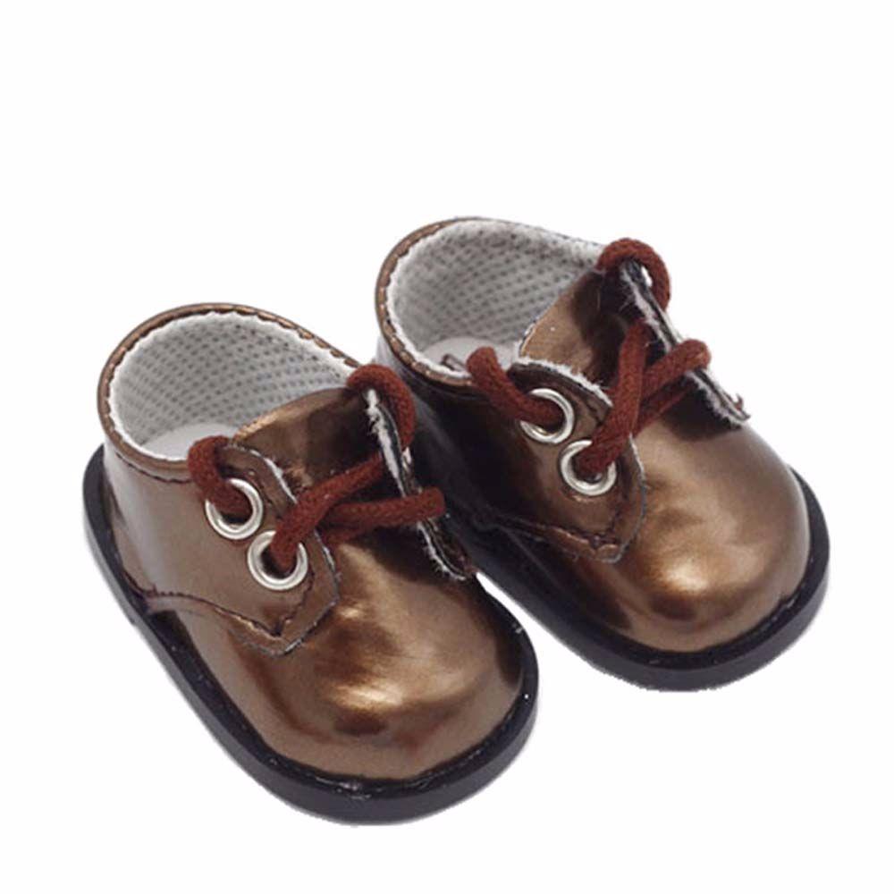 1 Pair Handmade 12 BJD Doll PU Shoes Fashion OB11 Leather Shoes ob11 Doll Sandals  EXO Doll
