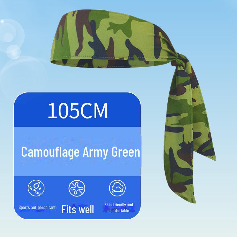 Летняя быстросохнущая теннисная повязка на голову Ice Silk и регулируемый пояс для защиты от пота для велоспорта и спорта