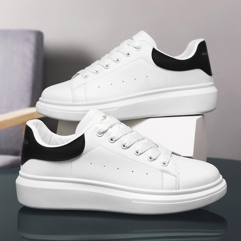 Дышащие мужские кроссовки для скейтбординга на платформе, повседневная обувь для пар, белые кроссовки для ходьбы и бега, женские теннисные туфли