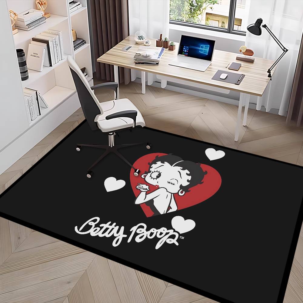 B-Betty Girl B-Boop Door Mat Washable Non-Slip Living Room Sofa Chairs Area Mat Kitchen Doormat Area Rug