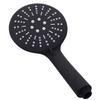 New Design Three Mode High Pressure Rain Portable Matte Black ABS Plastic Handheld Shower Head for Bathroom