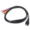 5Feet/1.5M Usb 2.0 Female To 3 Rca Male Video A/V Camcorder Adapter Cable