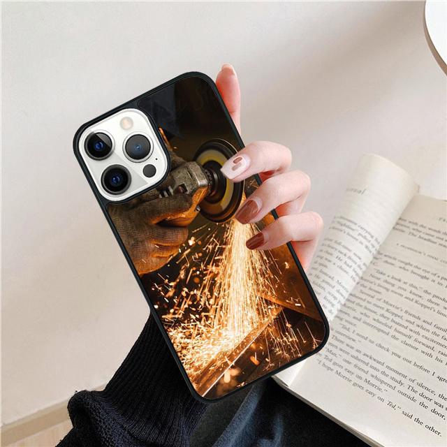 Welder Welding Hot Metal Worker Phone Case Cover For iPhone 17 Air 16 15 14 Plus 11 Pro Max 13 Pro Max 12 Max Coque
