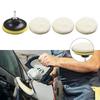 5Pcs/set 4 Inch Flocking Sanding Disc Hook And Loop Backing Buffing Pads Wool Polishing Wheel For Electric Drill Polisher