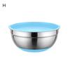 Миска для смешивания с крышкой Большая емкость Нескользящее дно Полированная поверхность Легко чистящаяся салатница Кухонный органайзер для хранения продуктов
