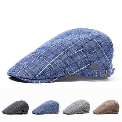Мужская модная кепка весна-лето, кепка Forward Hat, бейсболка в клетку, кепка Shade Beret, солнцезащитная шляпа